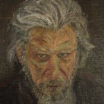 715# R. Perlak, Karl Ove Knausgard, 2015, oil on canvas, 27 x 22 in (70 x 56 cm)