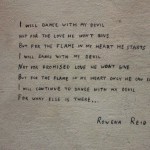716# R. Perlak, Illustration to Rowena Reid s poem (over side)
