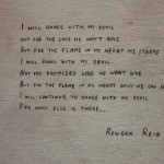 716# R. Perlak, Illustration to Rowena Reid s poem (over side)
