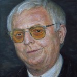 692# R. Perlak, The portrait of Mr Jan Plewa, 2017, oil on canvas stick on panel, 19 x 16 in (48